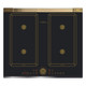 Kaiser KCT6745FIAD Art Deco 59cm Free Zone Induction Hob - Black Main Image