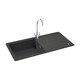 Carron Phoenix DEBUT105JB Debut 105 Granite Kitchen Sink - Onyx Main Image
