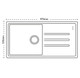 Carron Phoenix Debut 105 Granite Kitchen Sink