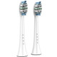 Aeno replacement toothbrush heads, showcasing high quality multi-coloured Dupont bristles.