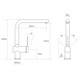 Caple TAYQ/SS TAYO QUAD Single Lever Tap Diagram