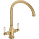 Franke GLOR/CLA/DUAL/BR Gloriana Classic Dual Lever Kitchen Tap - Brass Product Image