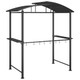 2.1 x 1.1 m Steel BBQ Gazebo with Side Shelves in Anthracite