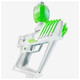 Gel Blaster SURGE Water Based Fully Automatic Rechargable Blaster - White & Green Main Image