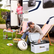 Portable Car Refrigerator with Inner LED Light Indoor Outdoor - 12V 25L 