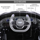 Electric Ride-on Car with LED Lights Music Parental Remote Control in Black