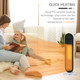 Ceramic Space Heater, Oscillation, Remote Overheat Protection, 1200-2000W in White
