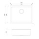 Abode Koto Single Bowl PVD Inset / Undermount Sink 2nd Image