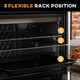Homcom Air Fryer Oven 13L Mini Oven Countertop Convection Oven 1200W Black