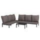 Outsunny 3 Piece Aluminium Rattan Sun Lounge Set