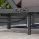 Outsunny 3 Piece Aluminium Rattan Sun Lounge Set