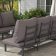 Outsunny 3 Piece Aluminium Rattan Sun Lounge Set