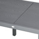Outsunny Extendable Garden Table for 6 with Aluminium Frame