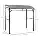 Outsunny 2.2 x 1.5 m BBQ Gazebo Tent Sun Shade with Canopy in Grey