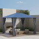 Outsunny 3.6 x 3m Hardtop Gazebo with Polycarbonate Curtains