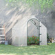 Outsunny Walk-In Vegetable Plant Window Roll-Up Greenhouse