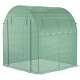 Polytunnel 6 x 6ft Steel Frame Greenhouse with Mesh Window