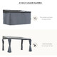 Outsunny 4 x 3m Waterproof Outdoor Hardtop Pergola in Grey