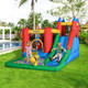 Outsunny Kids Bouncy Castle with Slide Water Pool & Climbing Wall
