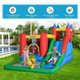 Outsunny Kids Bouncy Castle with Slide Water Pool & Climbing Wall