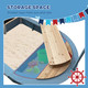 Outsunny Sand Pit with Blackboard, Flag and Storage Deck for Outdoor Play