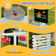Outsunny Kids Sandbox Outdoor Playset for Ages 3-7 Years in Blue
