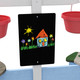 Outsunny Kids Sandbox Outdoor Playset for Ages 3-7 Years in Blue