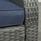 Outsunny 6 Piece Padded Outdoor Rattan Wicker Furniture Set