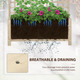 Outsunny Wood Planter Box with Trellis for Climbing Plants Vines