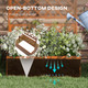 Outsunny Wooden Trellis Planter, Raised Garden Bed for Climbing Plants