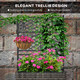 Outsunny 57x30x107cm Raised Bed Rattan Planter Box with Trellis