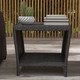 Outsunny 5 Piece 2 Seater Rattan Garden Lounge Set with Table in Brown