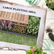 Outsunny Galvanised Steel Raised Garden Bed Elevated Planter Box in Grey