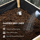 Outsunny Wooden Raised Planter Garden Bed with Greenhouse Cover and Bed Liner