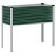 vidaXL 100x41x90cm Steel Garden Planter in Green