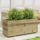 vidaXL 110x40x49.5cm Impregnated Pine Wood Garden Planter