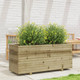 vidaXL 110x40x49.5cm Impregnated Pine Wood Garden Planter