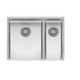 Reginox NEWYORK34X40+18X40 1.5 Bowl Stainless Steel Kitchen Sink - Stainless Steel Product Image