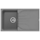 Reginox EGO400TT Single Bowl Granite Kitchen Sink with Drainer - Titanium Product Image