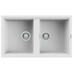 Reginox BEST450WK+ Double Bowl Granite Kitchen Sink - White Product Image