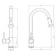 Reginox MARTA CH Single Lever Pull Out Kitchen Tap 2nd Image