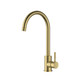 Reginox TARAVOGOLD Single Lever C-Spout Kitchen Tap - Gold Product Image