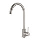 Reginox TARAVOBN Single Lever C-Spout Kitchen Tap - Brushed Nickel Product Image