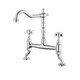 Reginox VELINOCH Dual Lever Bridge Kitchen Tap - Chrome Product Image