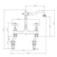 Reginox VELINO CH Dual Lever Bridge Kitchen Tap 2nd Image