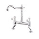 Reginox UTICACH Dual Lever Bridge Kitchen Tap - Chrome Product Image