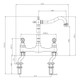Reginox UTICA CH Dual Lever Bridge Kitchen Tap 2nd Image