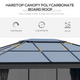 Outsunny 4 x 3.6m Aluminium Hardtop Gazebo with Curtains