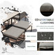 Outsunny 8 Person Rattan Dining Table & Chair Set