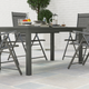 Outsunny Extending Garden Table with Slatted Top, 160 to 220 x 90 x 73 cm in Grey